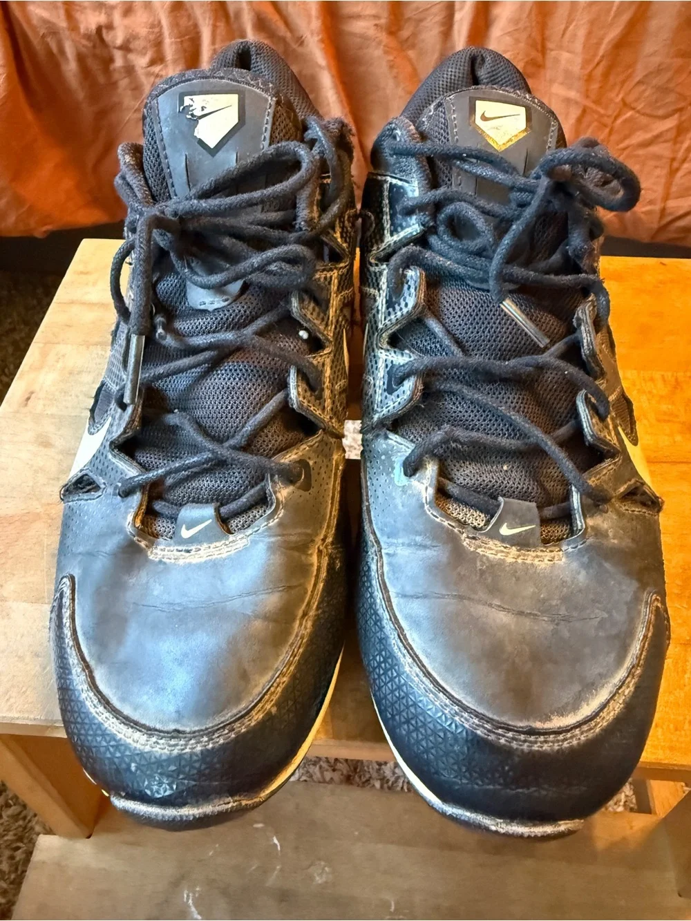 Nike Black and White Athletic Cleats